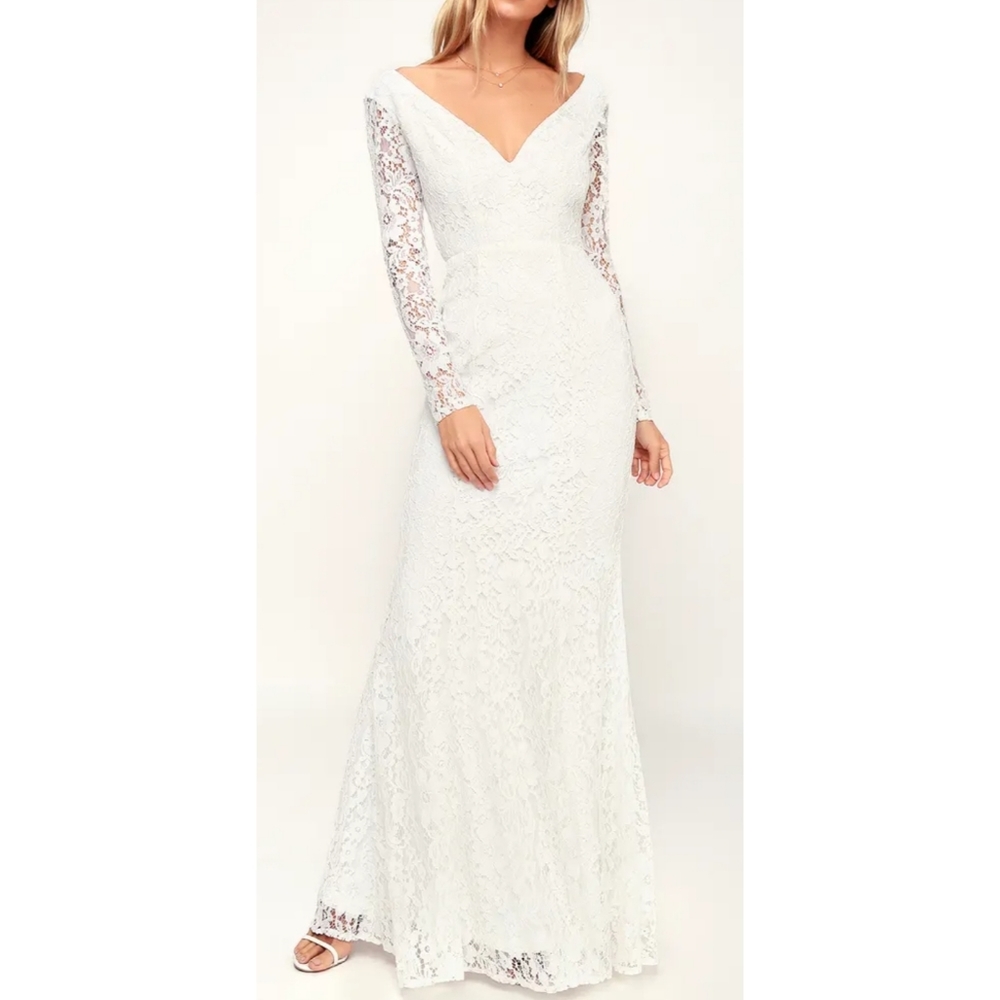Lulu's Natural Beauty lace mermaid wedding dress 4